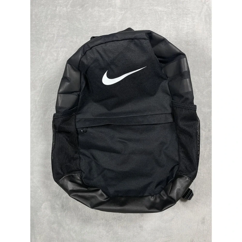 black nike backpack just do it Nike | Bags | Nike Backpack Black White Just Do It School Travel Bookbag  Bag Mesh Pockets